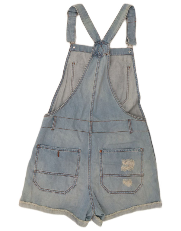 Damskie spodenki jeansowe Benetton w trudnej sytuacji, małe W27, niebieskie, bawełniane