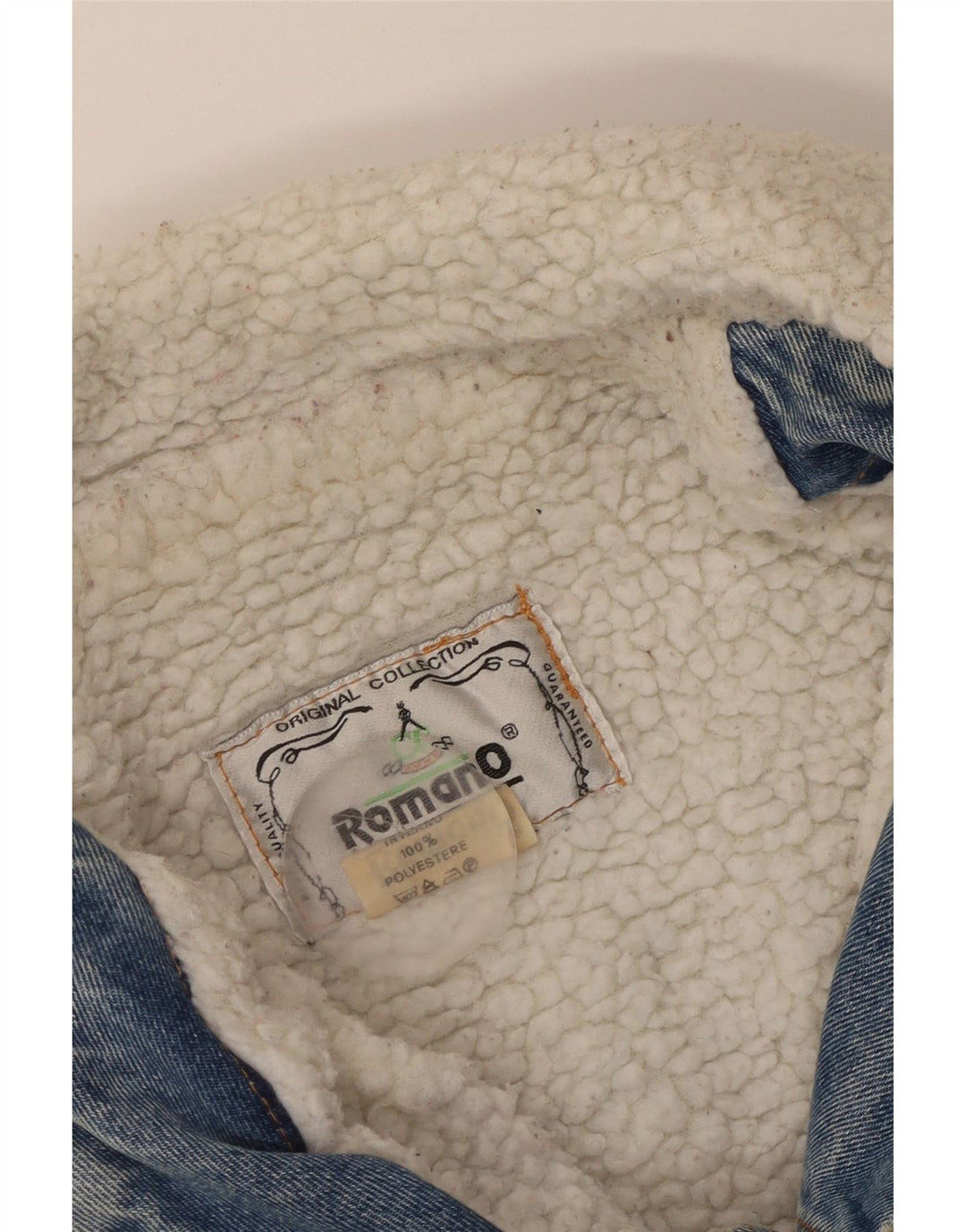 Męska kurtka dżinsowa Romano Sherpa UK 42 XL Niebieski poliester