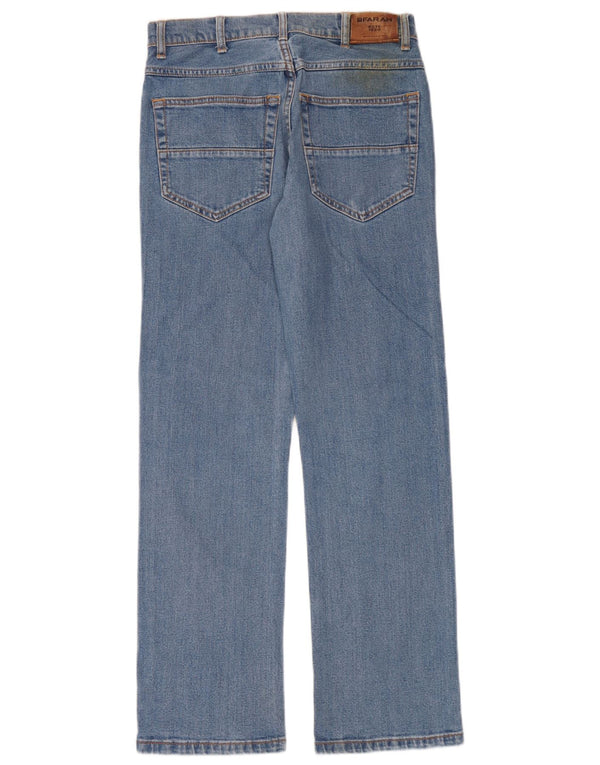 Farah Mens Straight Jeans W30 L32 Blue Cotton