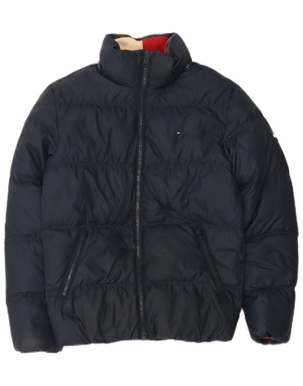 Damska kurtka oversize Tommy Hilfiger UK 10, mała, granatowa