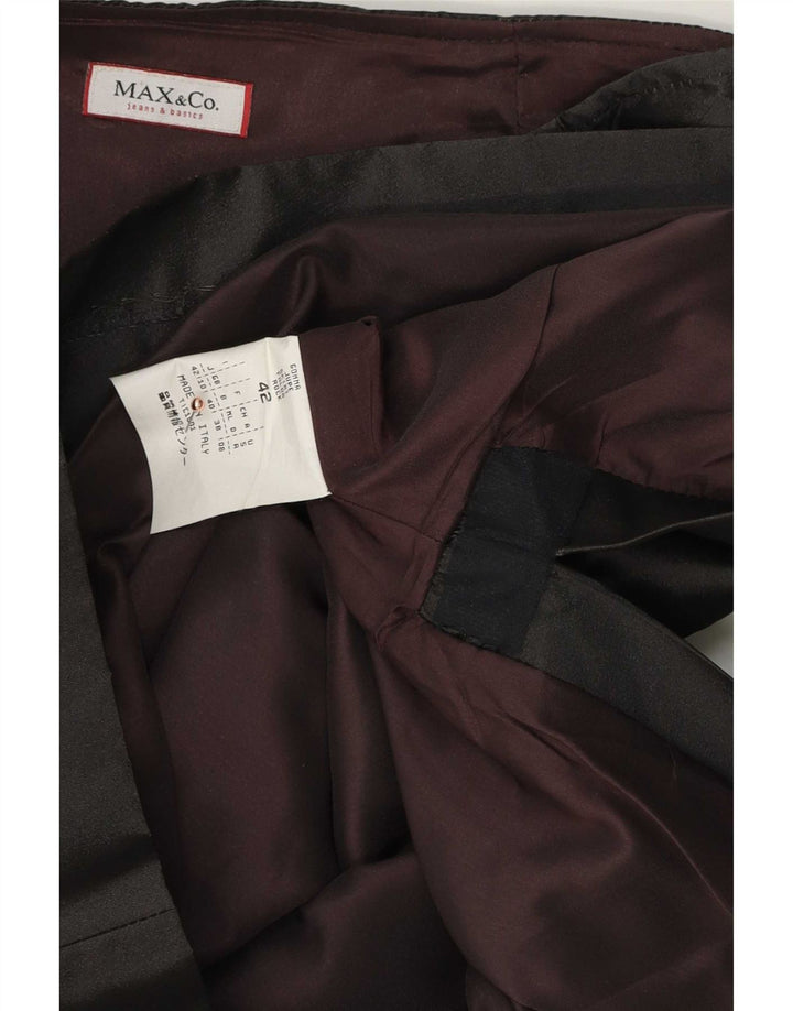 Damska spódnica midi Max & Co. UK 10 Small W28 Czarny poliester