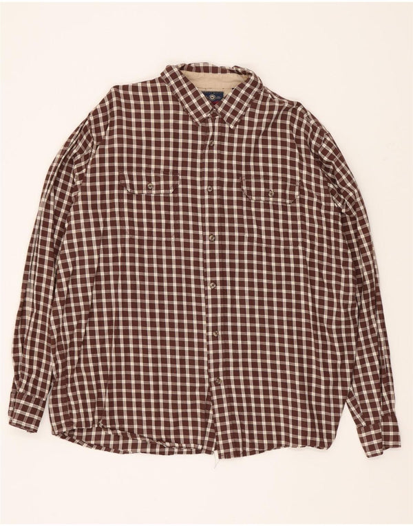 Męska koszula flanelowa Wrangler XL, bawełniana, brązowa krata
