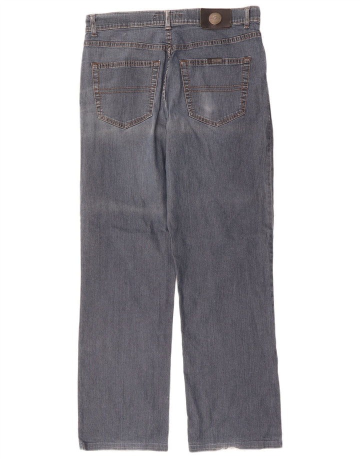 Męskie proste dżinsy Trussardi IT 49 Medium W33 L30 Niebieska bawełna