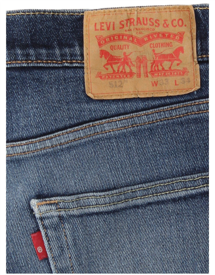 Męskie jeansy Levi's 512 Slim Tapered W33 L31 Niebieskie