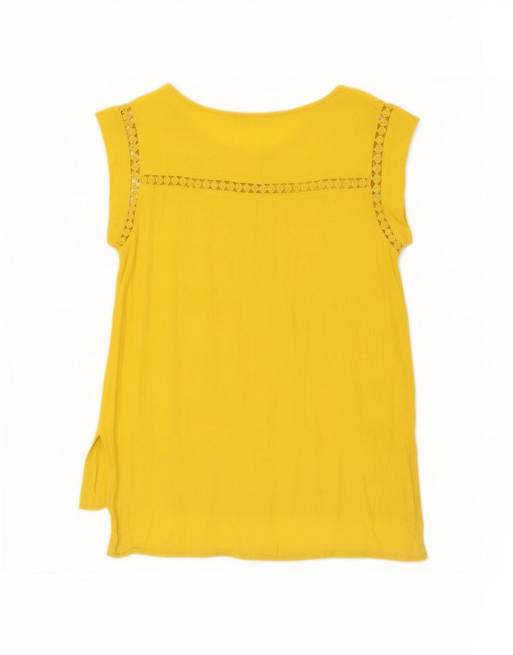 Damska tunika Oasis UK 10 Small, żółta wiskoza