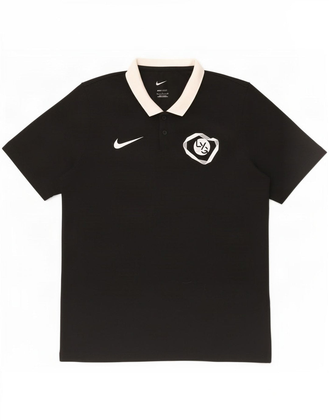 Męska koszulka polo Nike Dri Fit z grafiką, średni czarny poliester