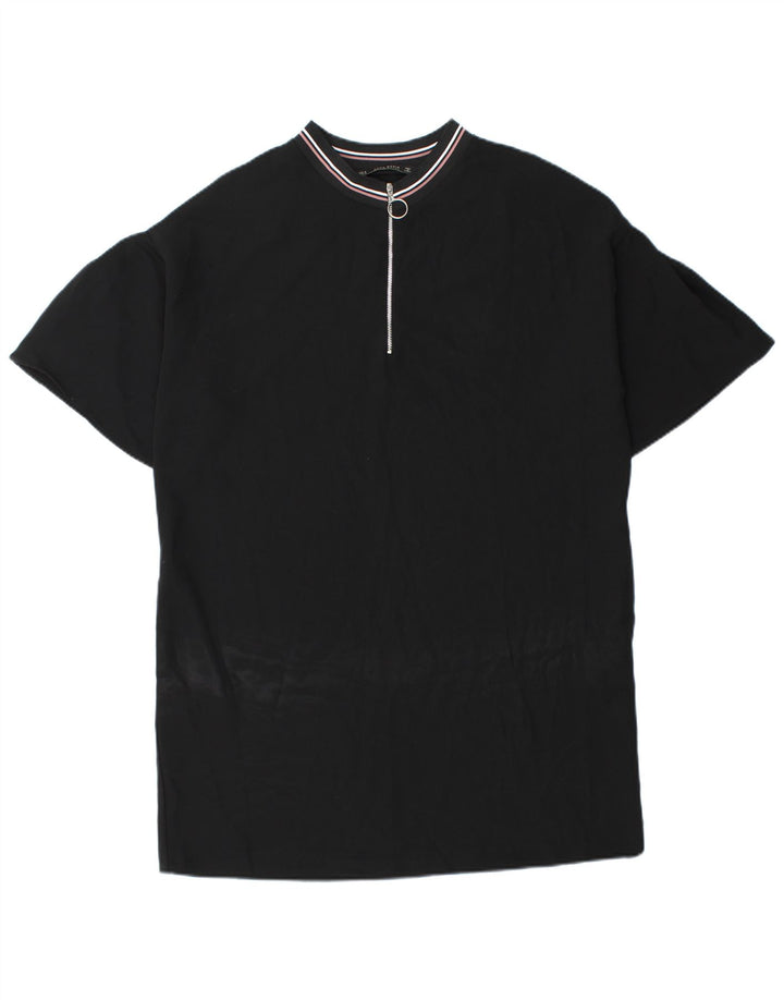 Damska sukienka zapinana na zamek Zara, UK 14, średni czarny poliester