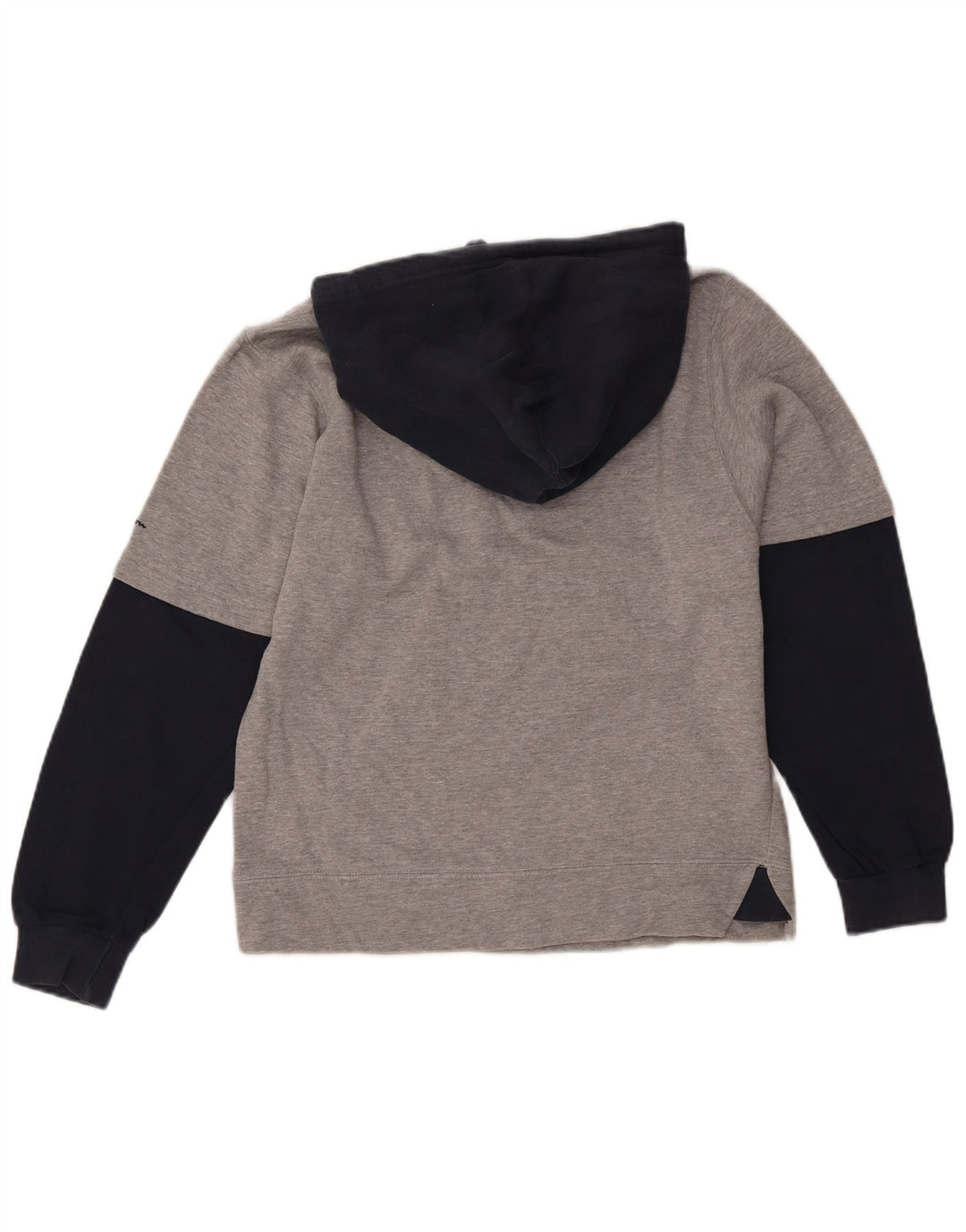 Męski sweter z kapturem Champion Alabama Graphic, mały, szary, bawełniany z blokami kolorów