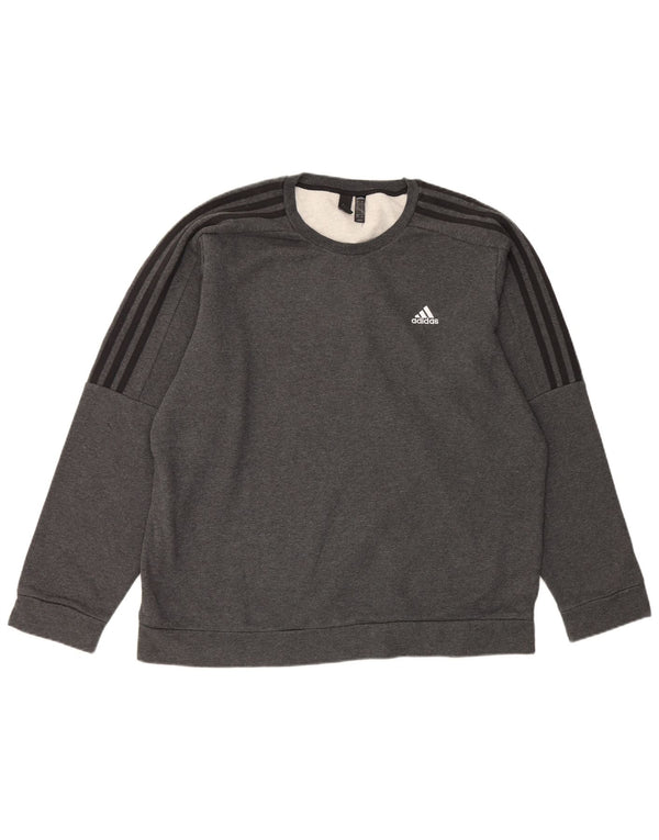 Adidas Męska Bluza Sweter XL Szara Bawełna