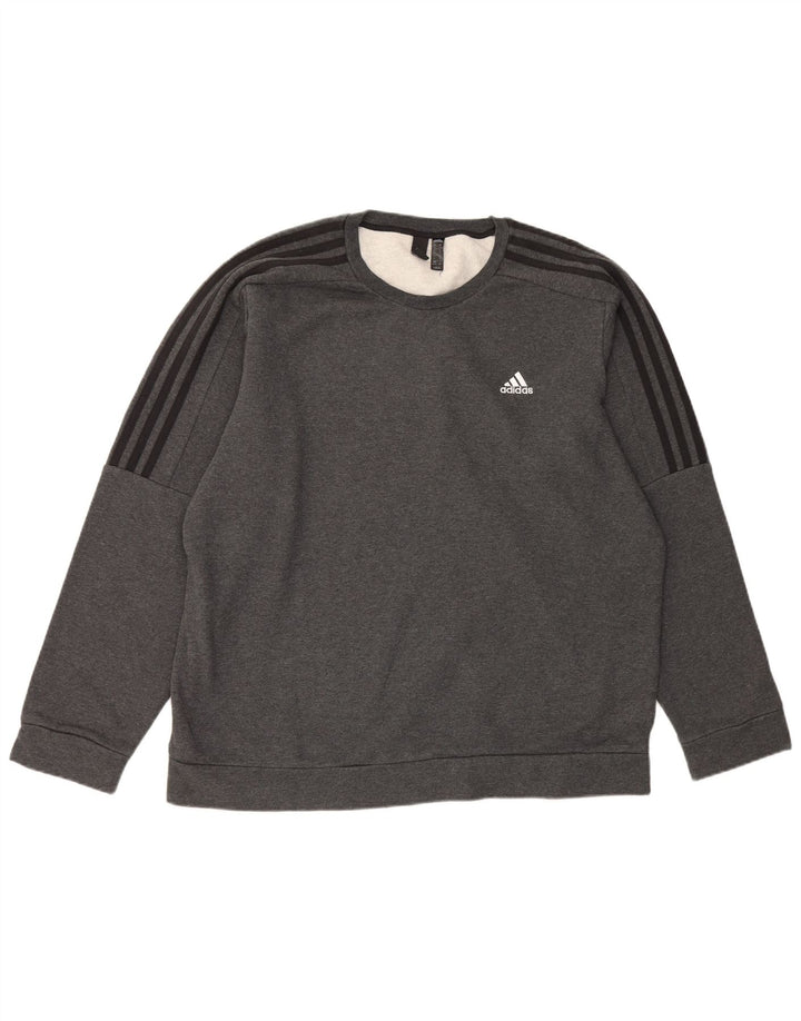 Adidas Męska Bluza Sweter XL Szara Bawełna