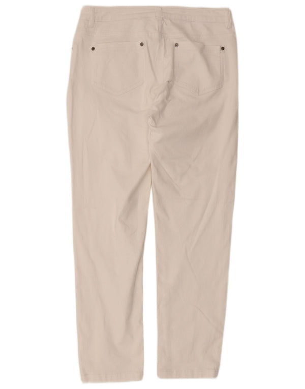 Damskie proste dżinsy Hobbs UK 12 Medium W30 L27 Biała bawełna