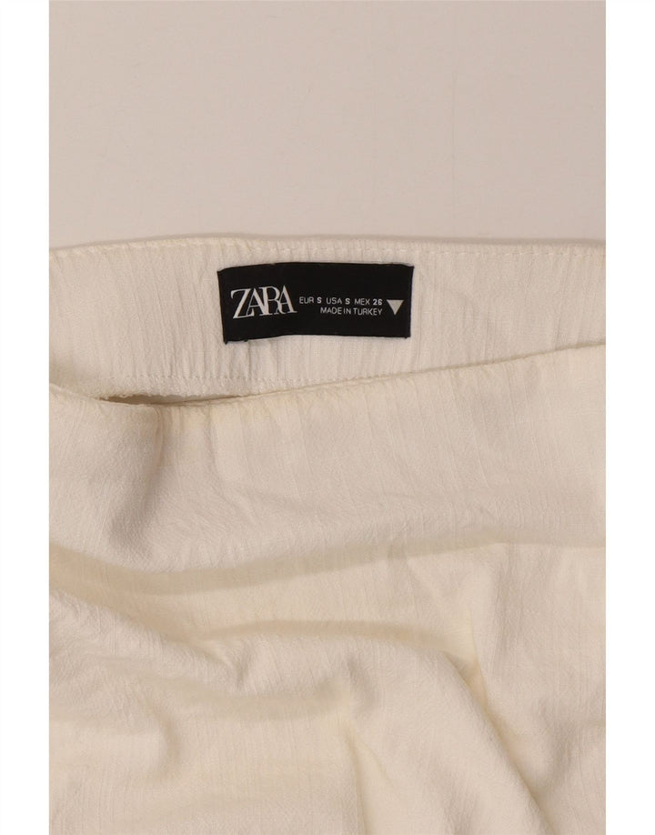 Spódnica damska Zara Mini kopertowa mała W26 biała