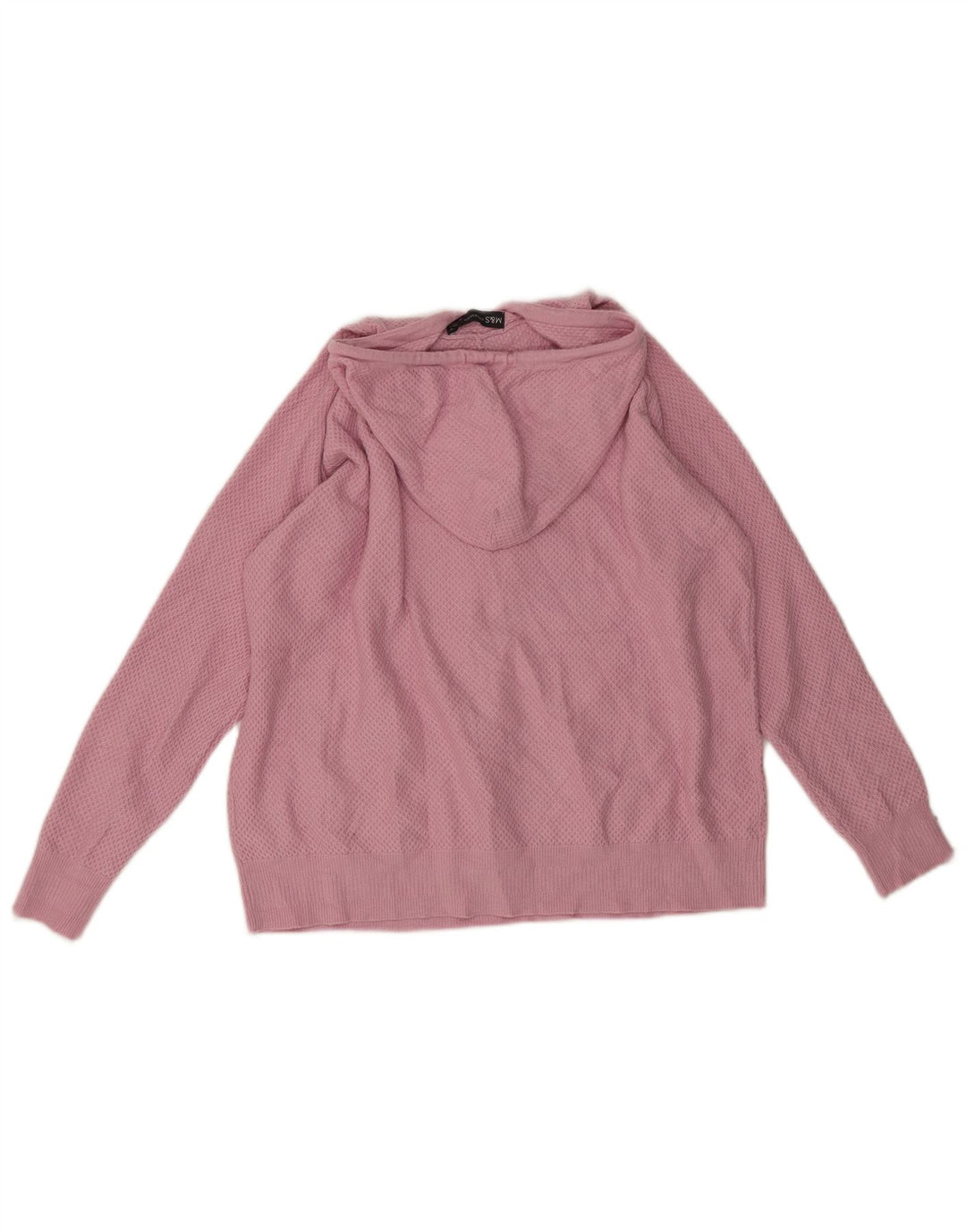 Damski sweter z kapturem Marks & Spencer UK 14, średnioróżowy, wiskoza