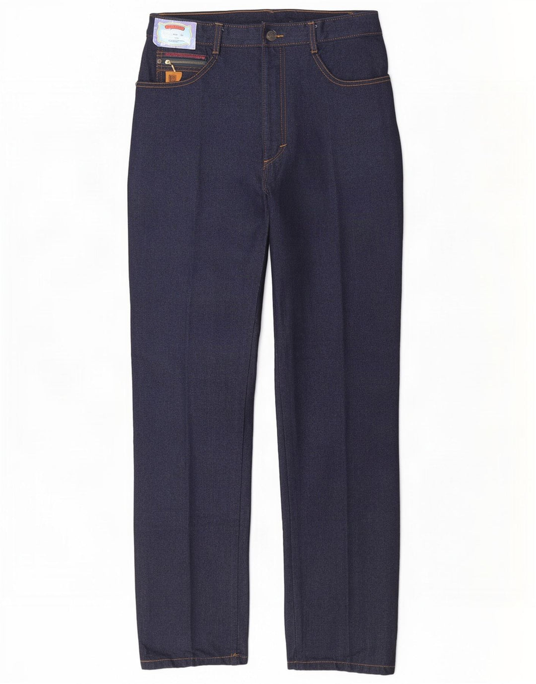 Męskie proste dżinsy Pierre Balmain W34 L34 Granatowa bawełna