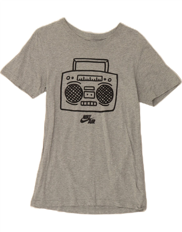 NIKE Mens Slim Fit Graphic T-Shirt Top Small Grey Cotton Vintage Nike and Second-Hand Nike from Messina Hembry 