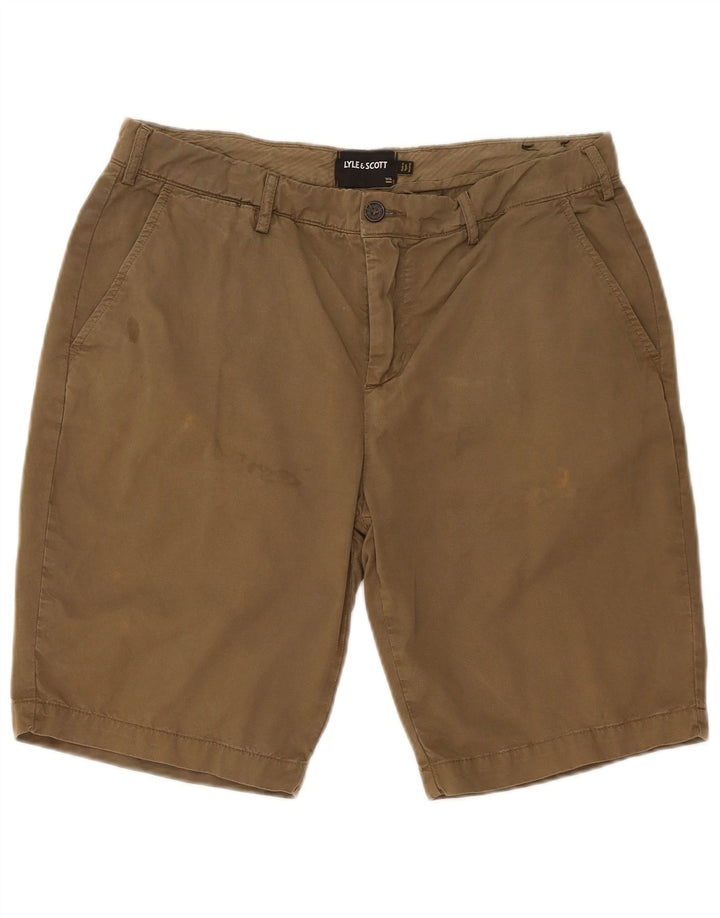 Męskie spodenki chino Lyle & Scott W36, duże, bawełniane w kolorze khaki