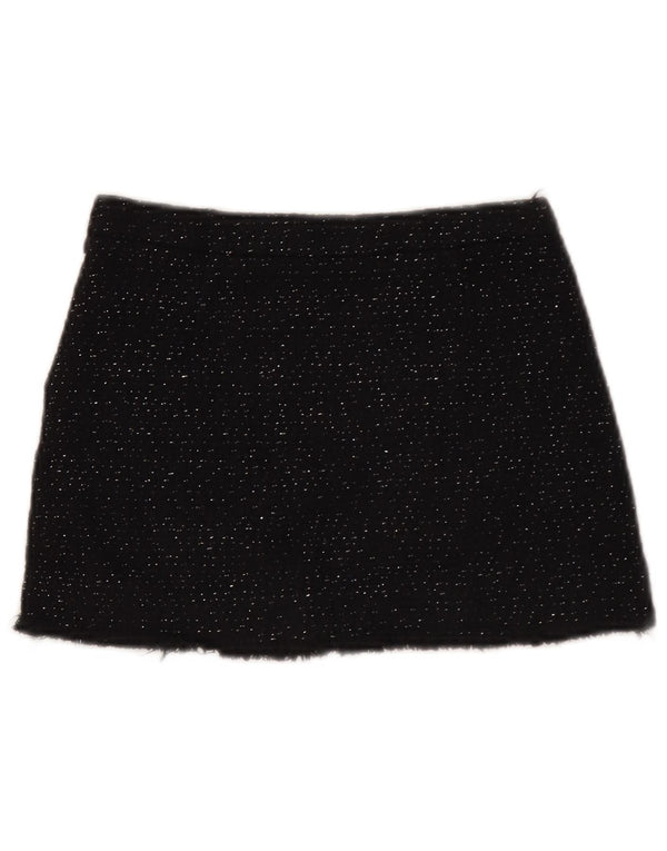 Spódnica mini Zara dziewczęca 9-10 lat W24 czarna bawełna