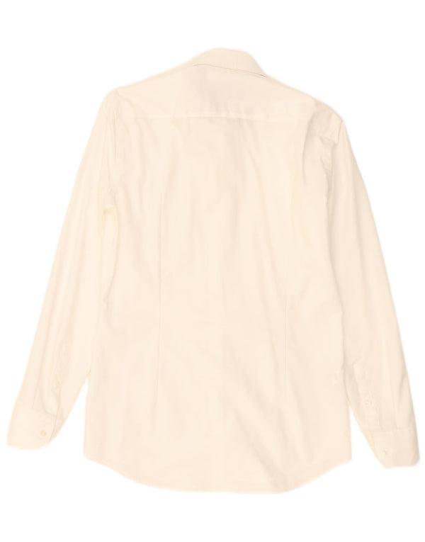 Koszula męska Hugo Boss Slim Fit, rozmiar 14 1/2 37, mała, biała bawełna