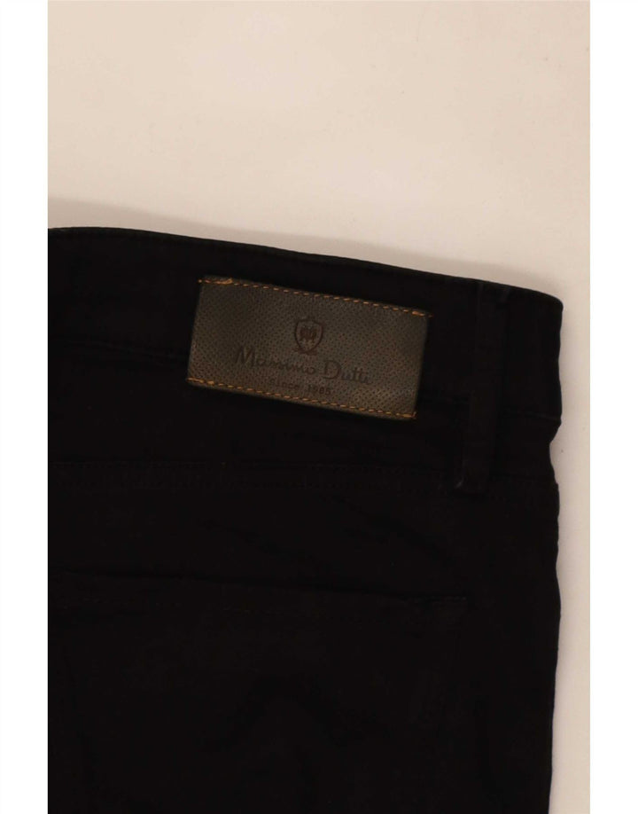 Jeansy damskie Massimo Dutti Crop Slim W32 L25 Czarne