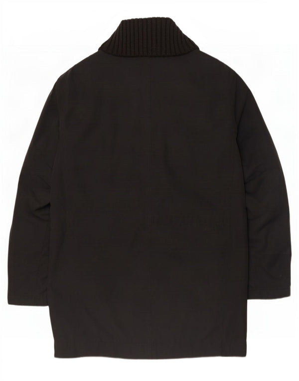 Płaszcz męski Hugo Boss UK 42 XL, czarny poliester