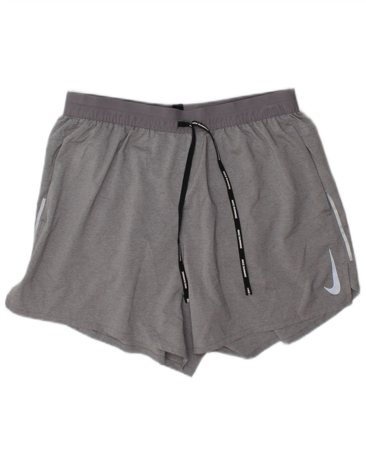 Męskie spodenki sportowe Nike Dri Fit, duże, szare, z poliestru