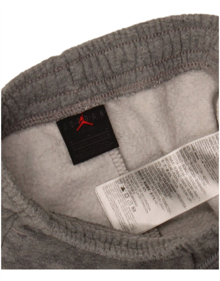 Spodnie chłopięce Jordan, dresowe, joggery, 10-11 lat, średnioszare, bawełniane