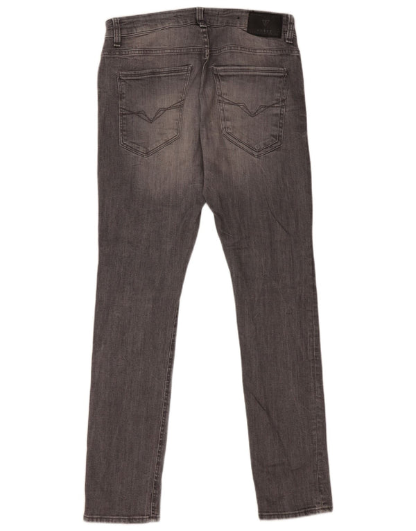 Damskie jeansy Guess Super Skinny W32 L32 Szara bawełna