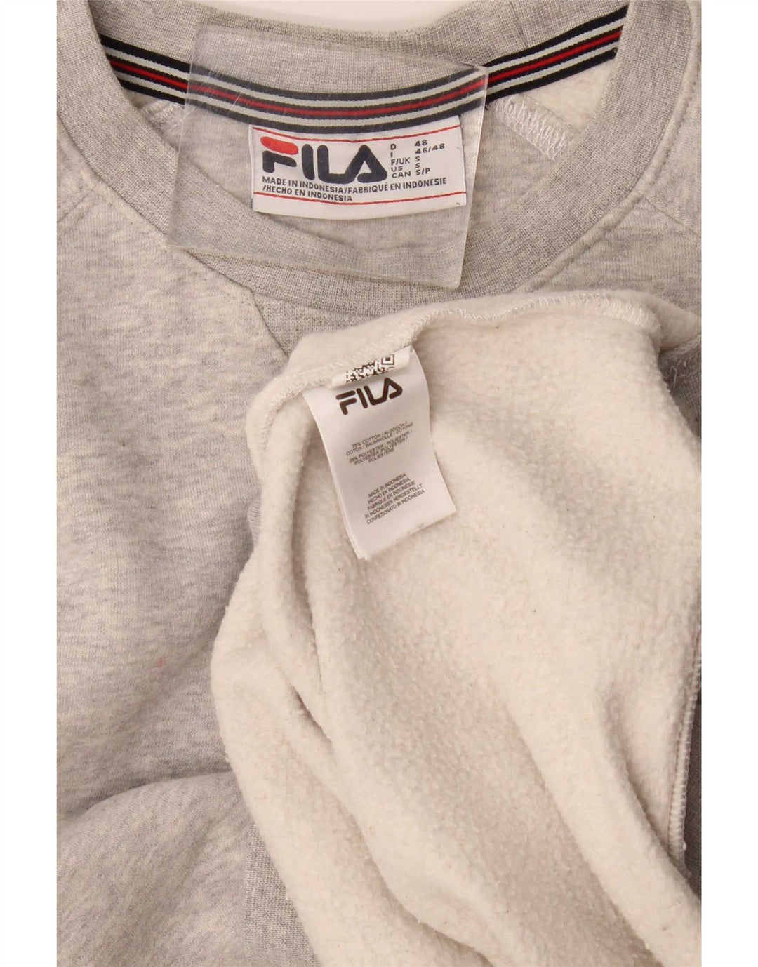 Bluza męska Fila, mała, szara, bawełniana