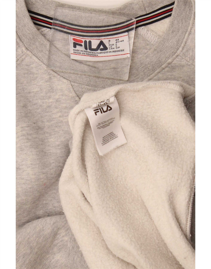 Bluza męska Fila, mała, szara, bawełniana