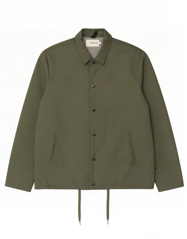 Farah Mens Bomber Jacket UK 42 XL Khaki Polyester