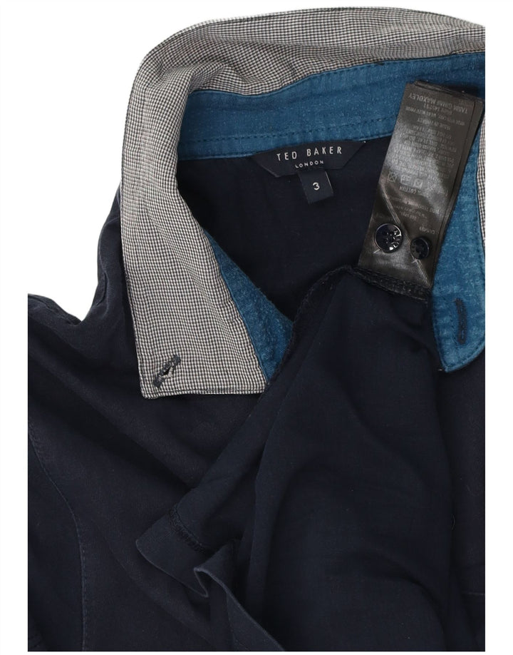 Męska koszulka polo Ted Baker, rozmiar 3, średnia, granatowa, bawełniana