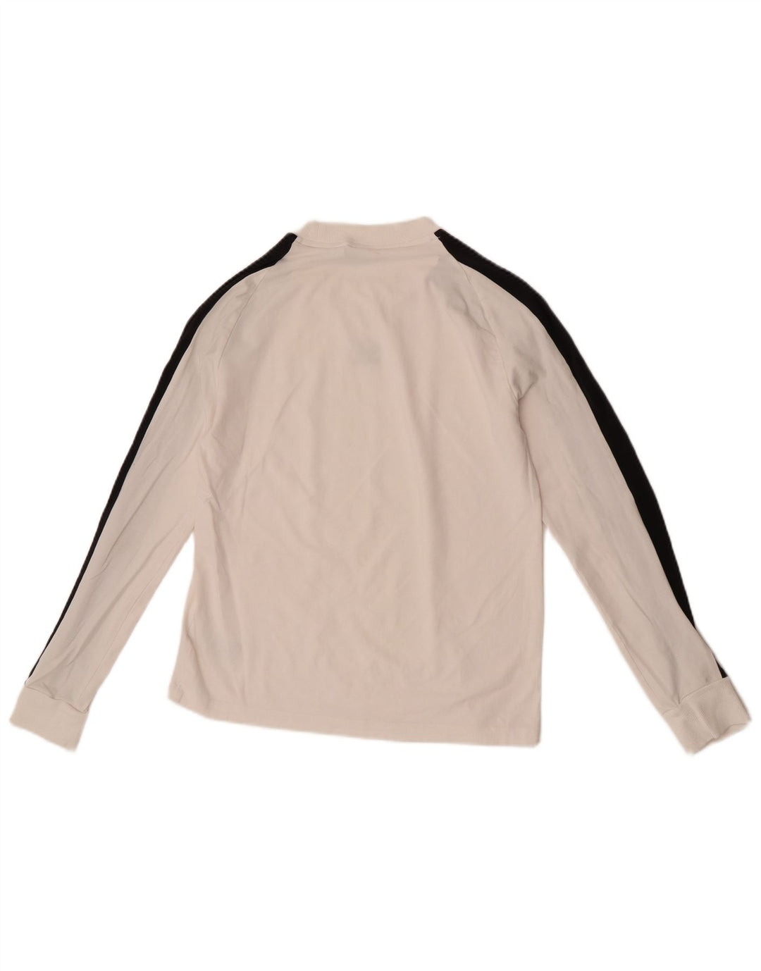 Damska koszulka Adidas z długim rękawem UK 12, średnia biała bawełna