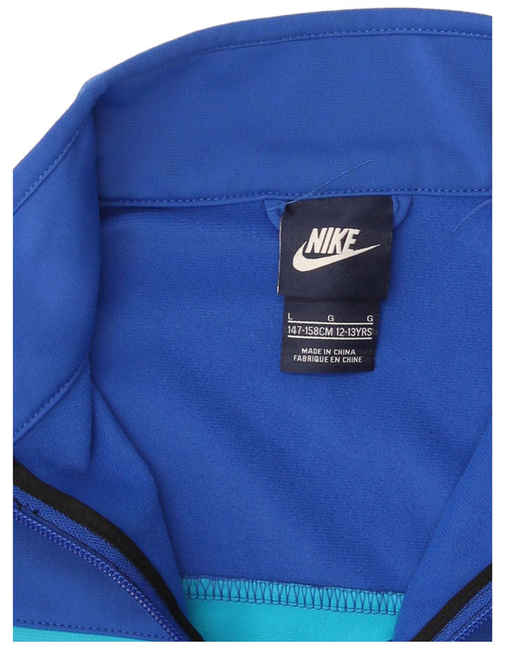 Chłopięca kurtka dresowa Nike na 12-13 lat, duża, czarna, z blokami kolorów