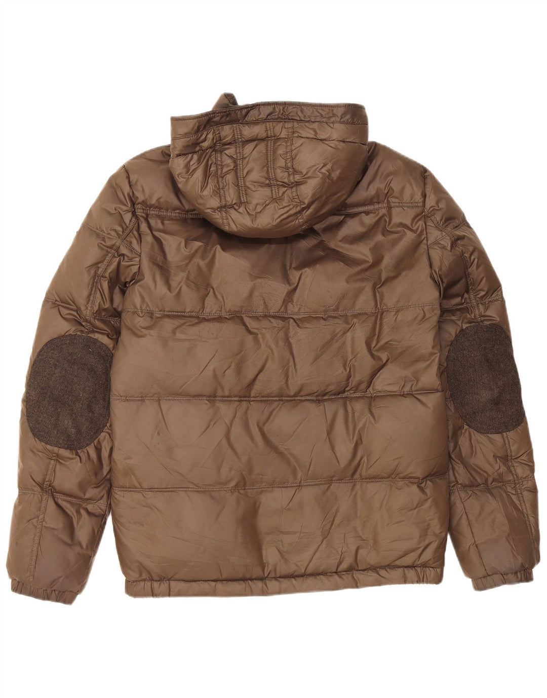 Męska ocieplana kurtka z kapturem Guess UK 34 XS, brązowa, poliester