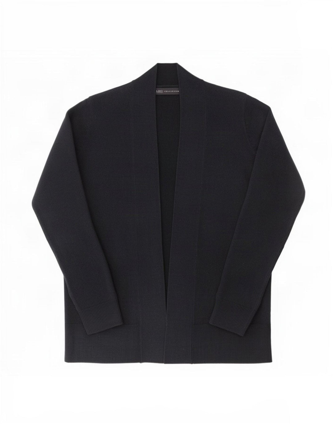 Marks & Spencer Damski sweter rozpinany UK 14 Średni granatowy akryl