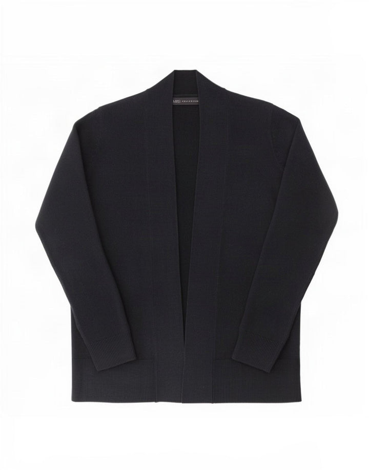 Marks & Spencer Damski sweter rozpinany UK 14 Średni granatowy akryl