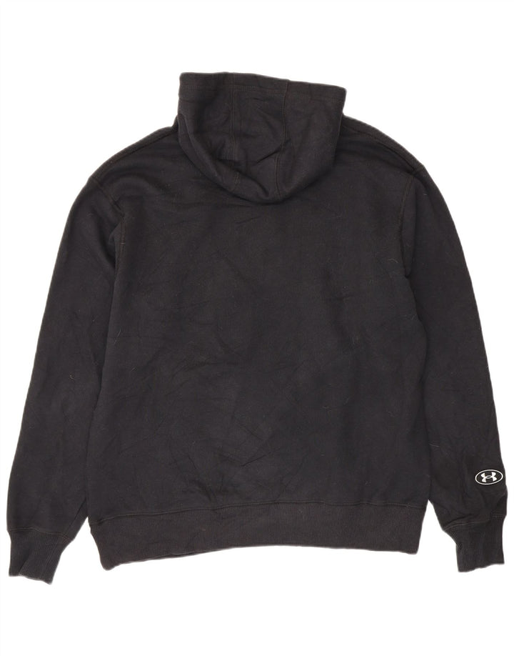 Męski sweter z kapturem Under Armour z grafiką, średniej wielkości, czarny, bawełniany