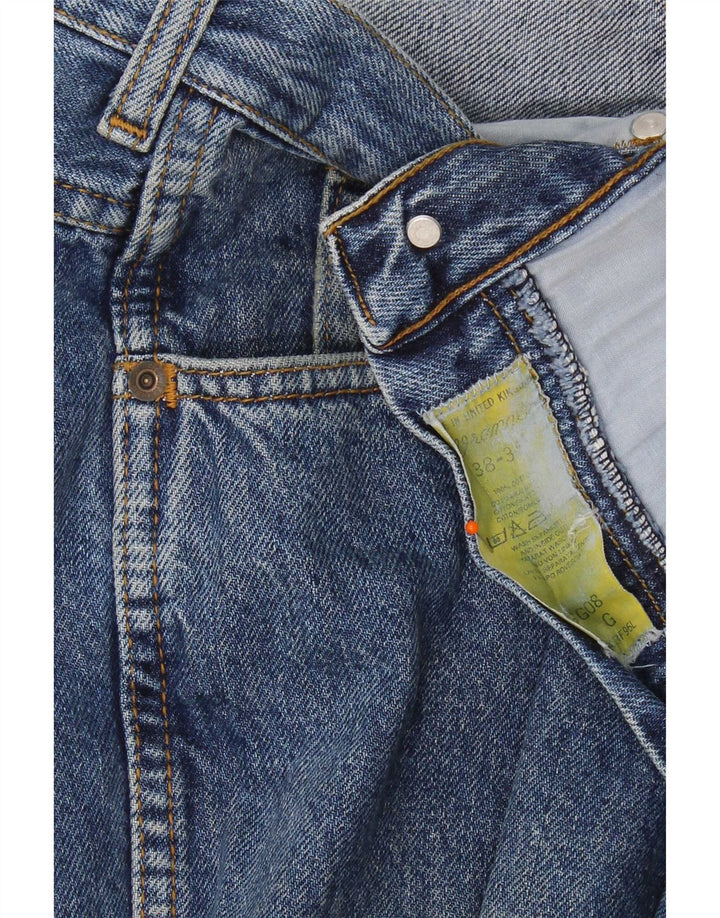 Męskie zwężane dżinsy Wrangler W38 L35, niebieska bawełna