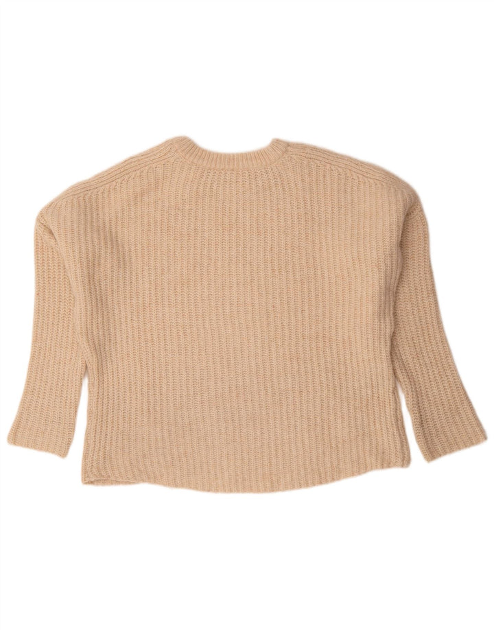 Sweter damski Zara Oversize z okrągłym dekoltem, UK 14, średni beż