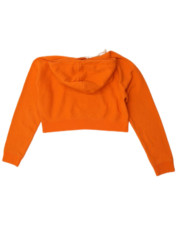Damska bluza z kapturem Champion Oversized Crop Graphic UK 10 Small Orange