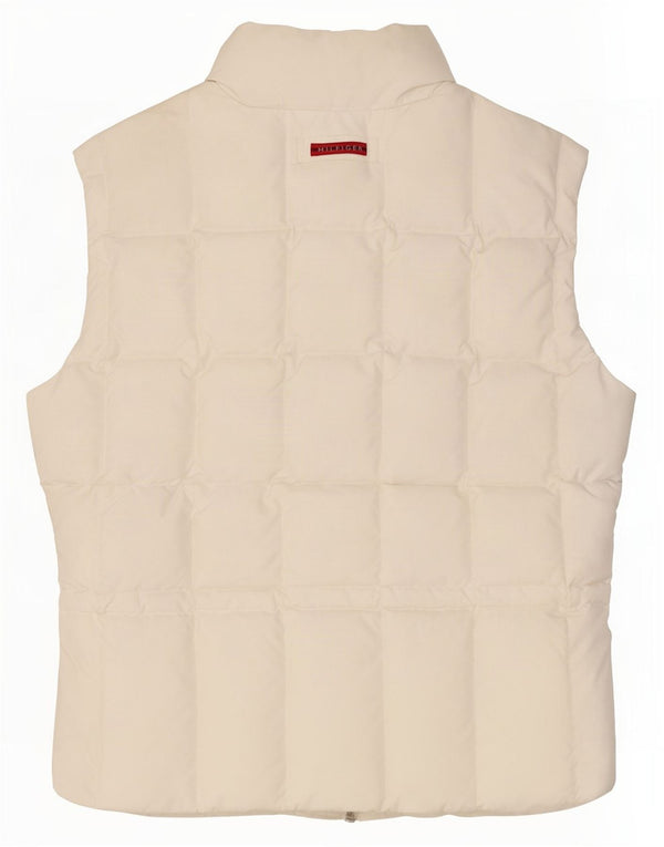 Tommy Hilfiger Womens Padded Gilet UK 14 Large White Polyester
