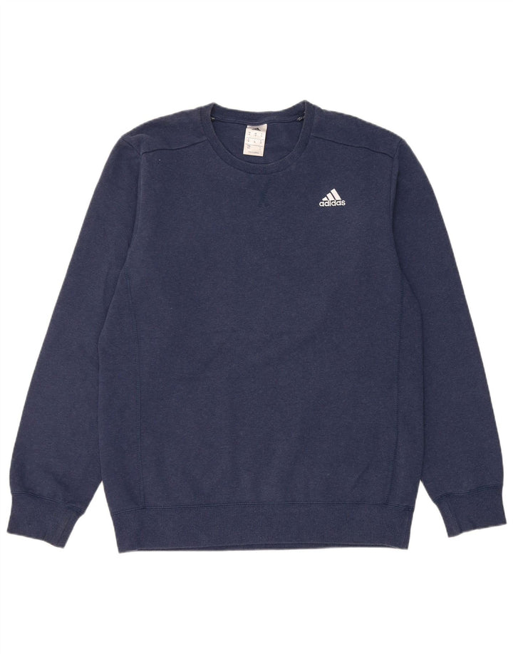 Adidas Męska Bluza Sweter Średni Granatowy Bawełna