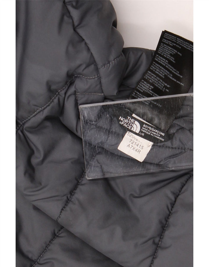 Wyściełana kurtka chłopięca The North Face 11-12 lat, duża, szara, z blokami kolorów