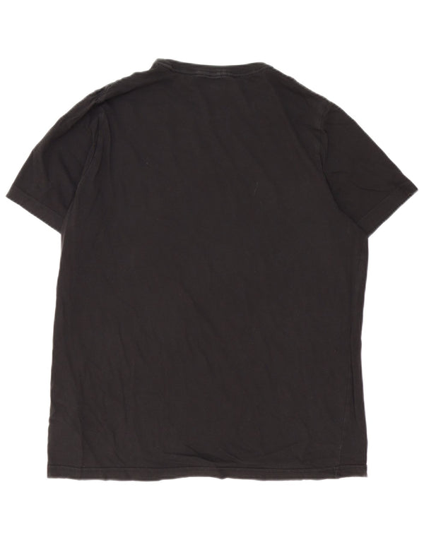 Męski T-shirt z grafiką PUMA, duży, czarny, bawełniany