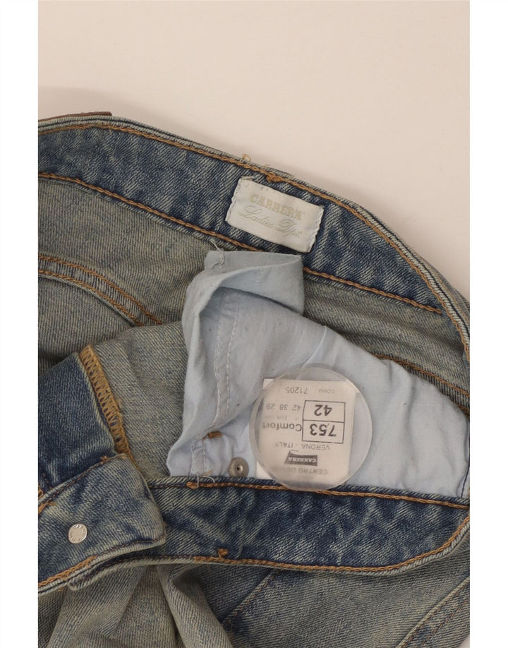 Damskie jeansy Carrera Distressed Tapered IT 42 Medium W29 L29 Niebieska bawełna
