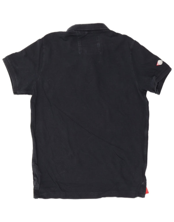 Superdry Mens Polo Shirt 2XL Navy Blue Cotton