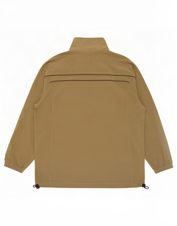 Męska welurowa kurtka dresowa Asics, duża, poliestrowa khaki