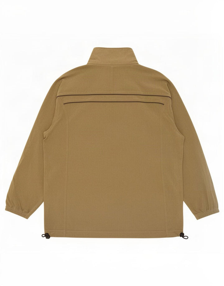 Męska welurowa kurtka dresowa Asics, duża, poliestrowa khaki