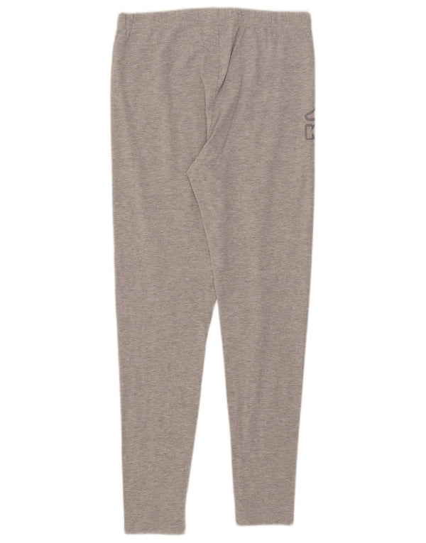 Damskie legginsy Kappa Graphic UK 12 Średnioszare, bawełniane plamki
