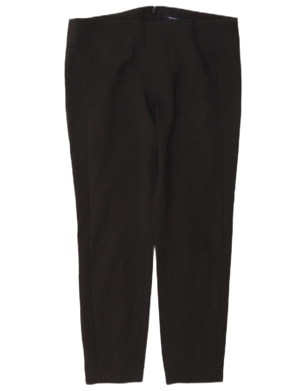 Damskie zwężane spodnie codzienne French Connection UK 12 Medium W34 L27 Czarne